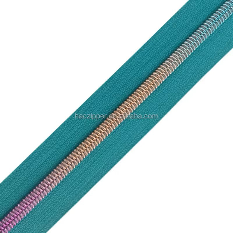 Z108T Teal Tape Nylon Zipper Size 5 3 yards / 2.75 meters (180 in Focus on Fabric