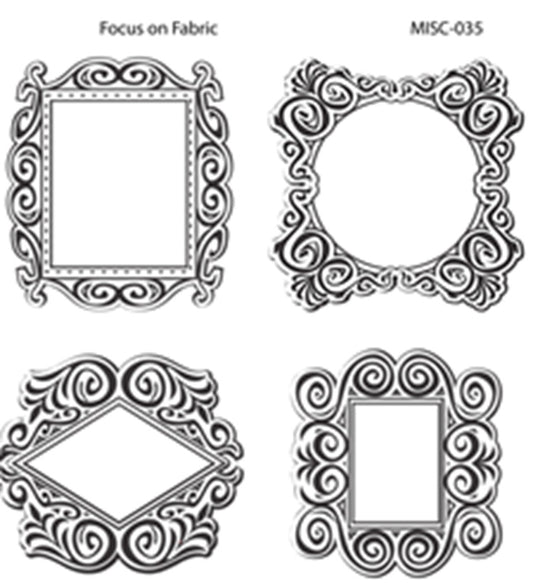 Swirl Quilt Labels Fabric Panel - MISC-035