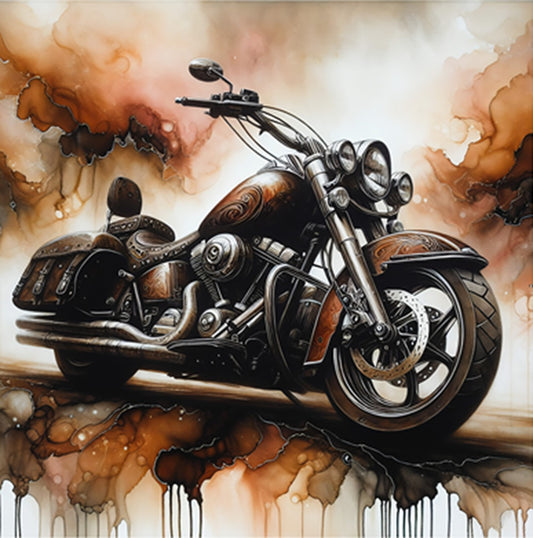 It's A Bad Motorcycle Fabric Panel - AFT-019C