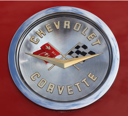 Chevy Corvette Emblem Fabric Panel - TVC-024