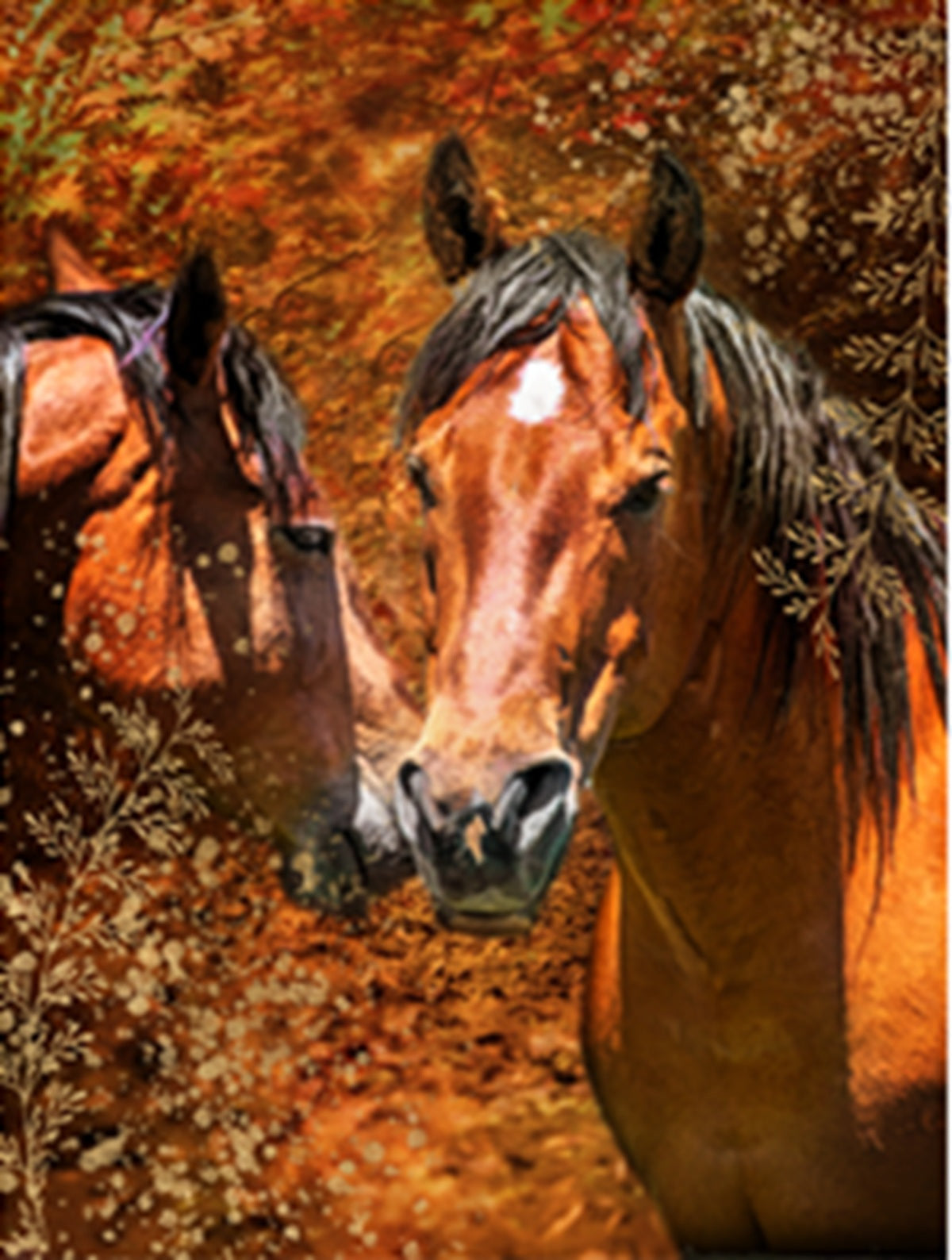 Fun Size Horses Fabric Panel - FUN-004
