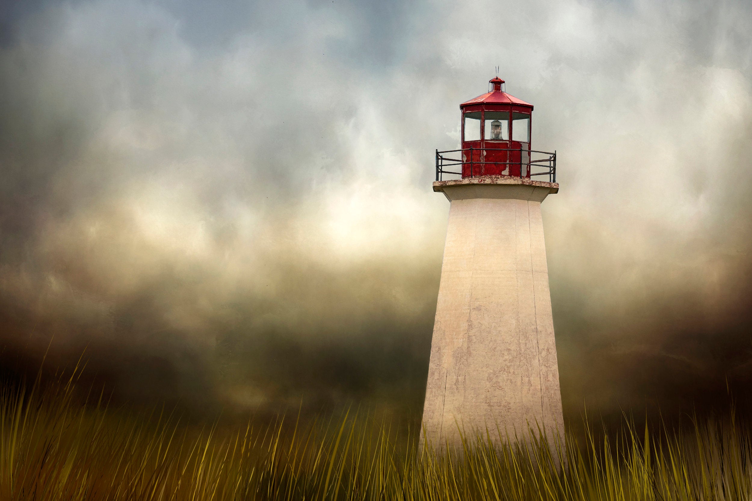 Weathered Lighthouse Fabric Panel - OCE-034C – Focus on Fabric