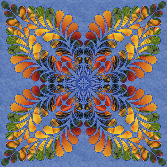 Lorakeet Kaleidoscope Fabric Panel - MAK-010