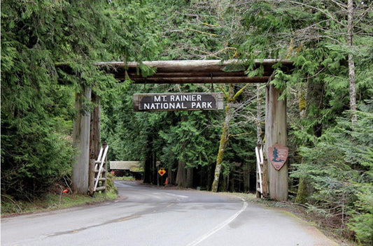 Mt. Rainier Park Entrance Fabric Panel - NPW-015