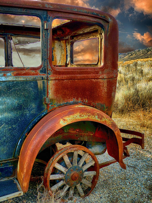 Well Weathered Car Fabric Panel - TVC-011C