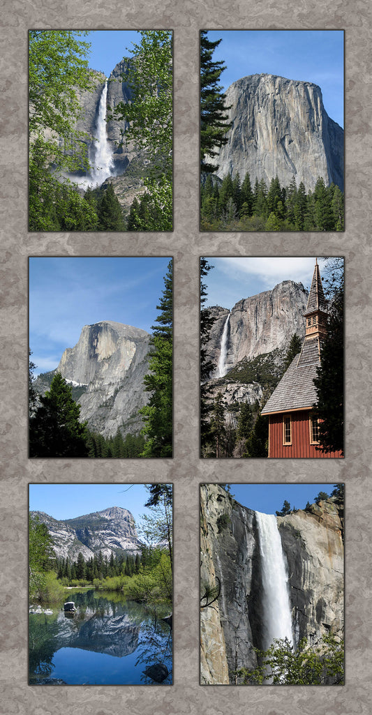 Yosemite National Park Valley Floor Fabric Panel - NPC-003
