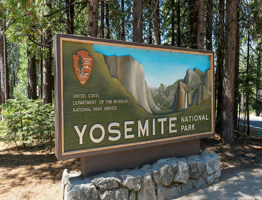 Yosemite Park Sign Fabric Panel - NPC-012