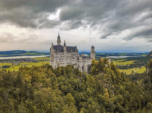 Neuschwanstein Castle Fabric Panel - SAP-014C