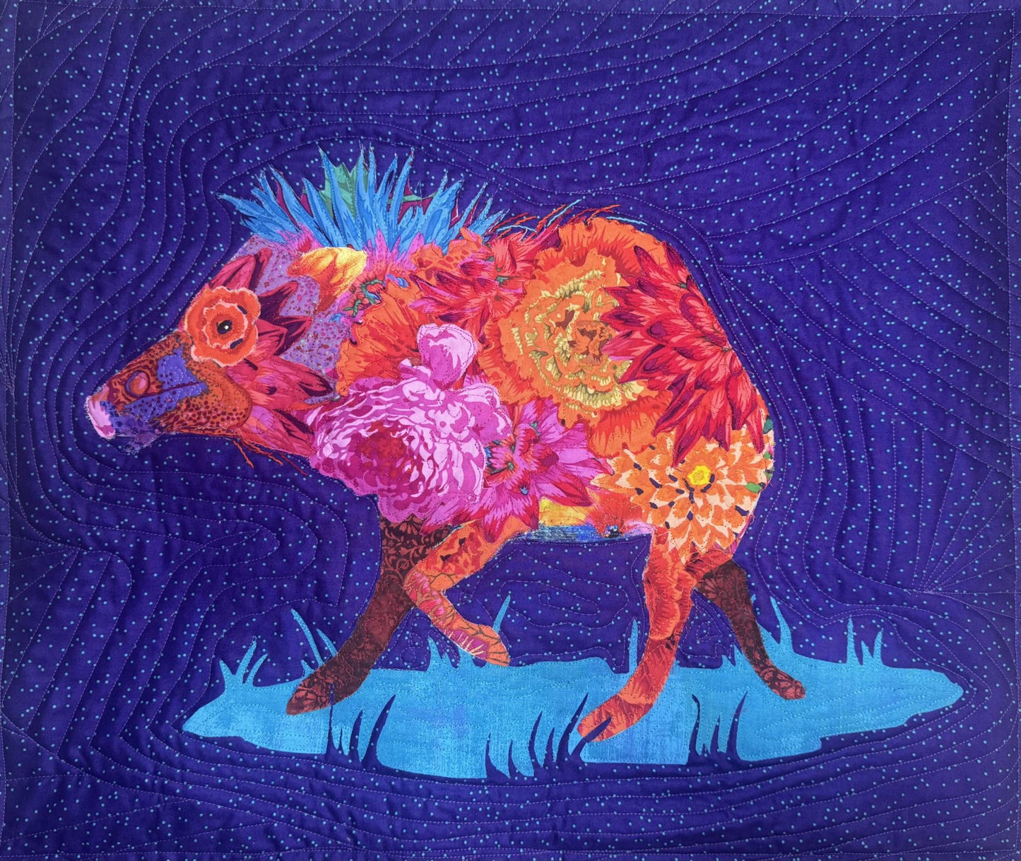 Howie the Javalina Fabric Kit and Pattern - An Arlene Walsh Design Southwest Pattern, Fused Applique (Copy)