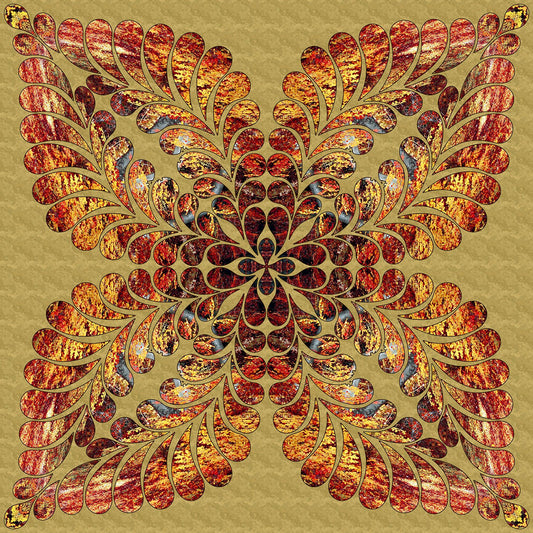 Fall Kaleidoscope Fabric Panel - MAK-011