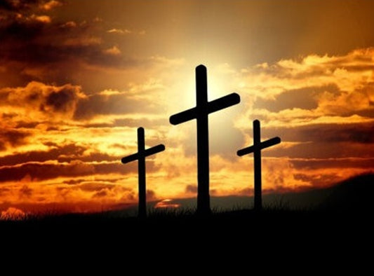 Three Crosses Fabric Panel - CMR-003C