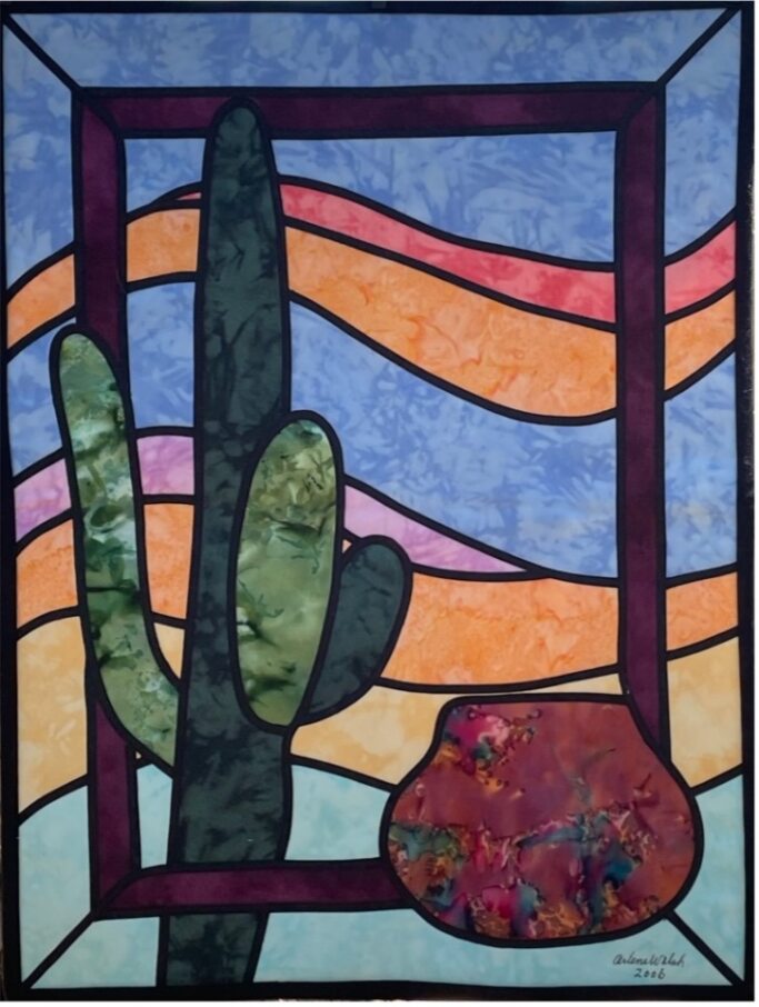 Desert Sky Quilt Pattern - An Arlene Walsh Design, Southwest Pattern, Fused Applique