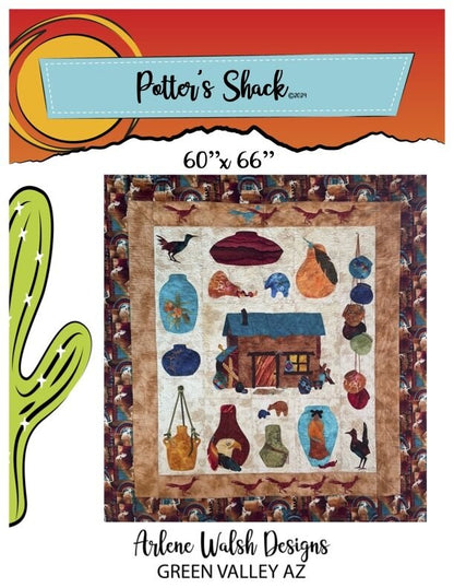 From the Potters Shack Quilt Pattern - An Arlene Walsh Design, Southwest Pattern, Fused Applique