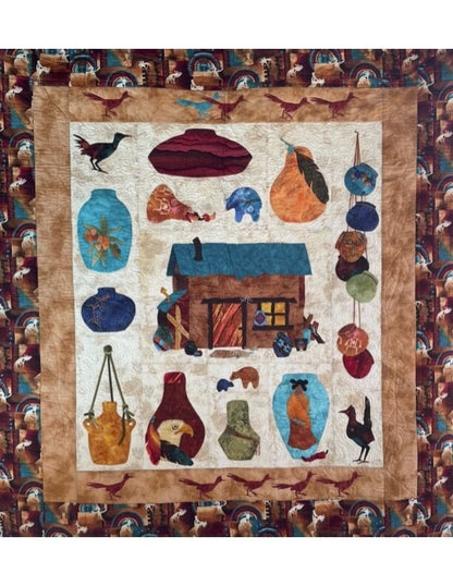 From the Potters Shack Quilt Pattern - An Arlene Walsh Design, Southwest Pattern, Fused Applique